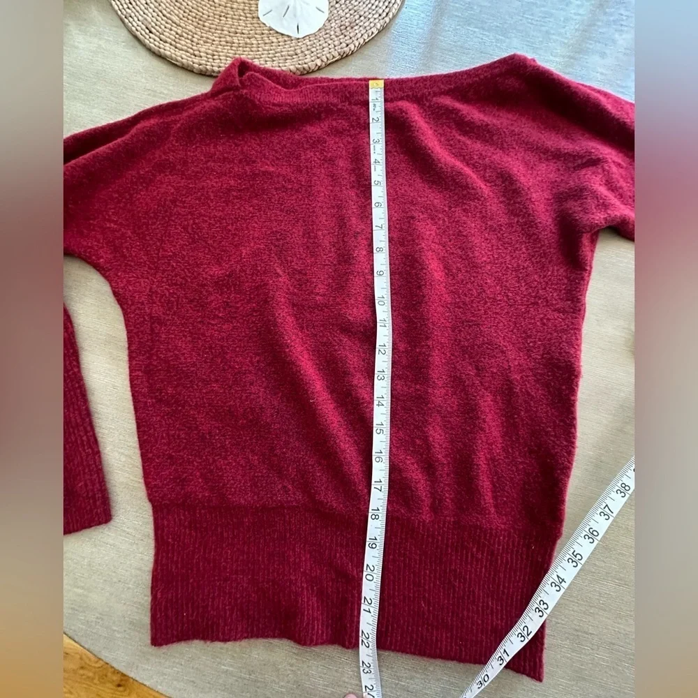 White House Black Market Off-the-Shoulder Red Sweater